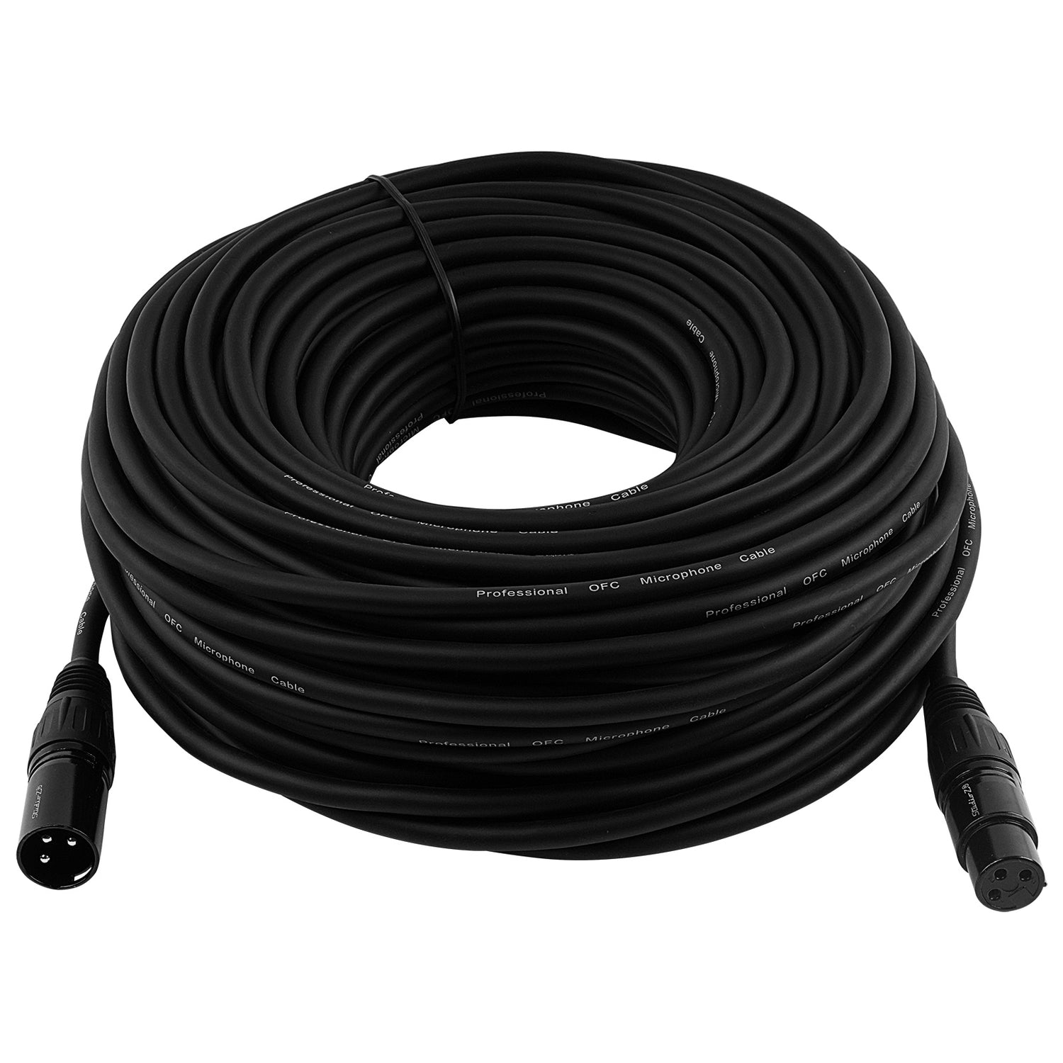 100' 3 Pin XLR Male to XLR Female Microphone Cable (ZMV-24XMXF-100BP)