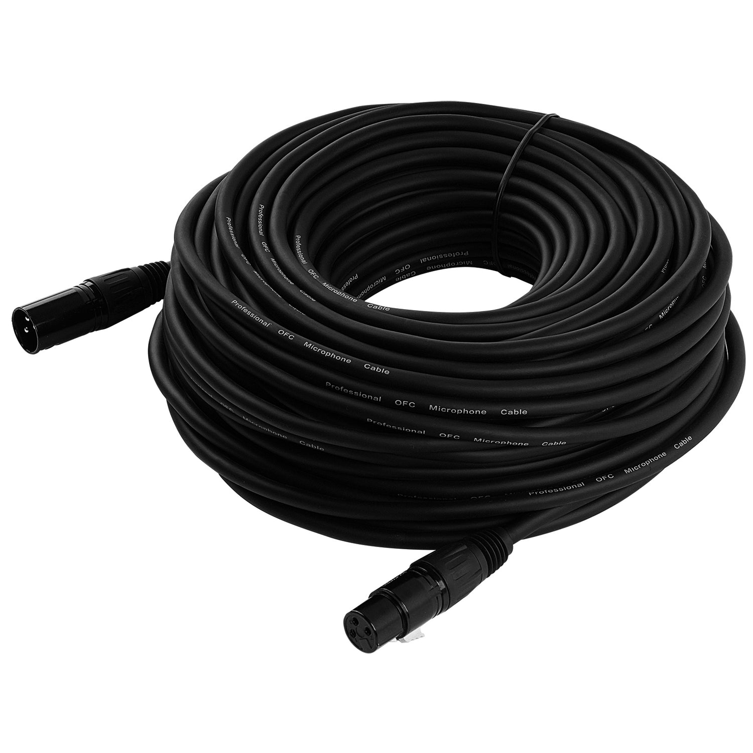 100' 3 Pin XLR Male to XLR Female Microphone Cable (ZMV-24XMXF-100BP)