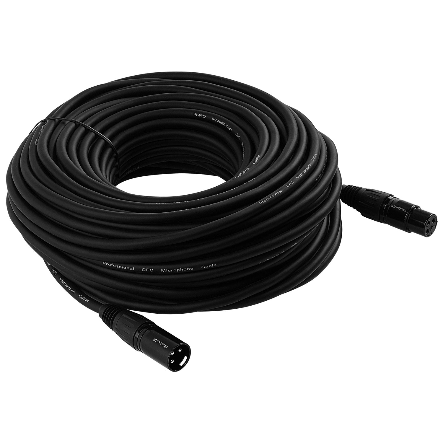 100' 3 Pin XLR Male to XLR Female Microphone Cable (ZMV-24XMXF-100BP)