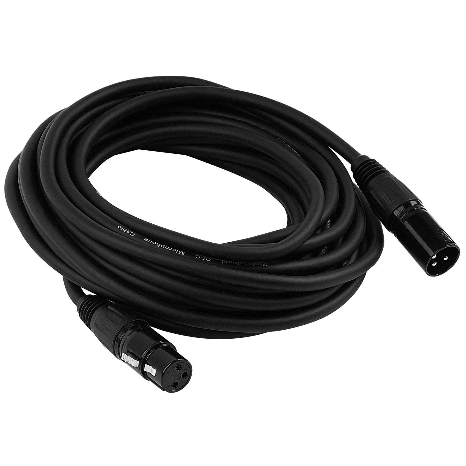 25' 3 Pin XLR Male to XLR Female Microphone Cable (ZMV-24XMXF-25BP)