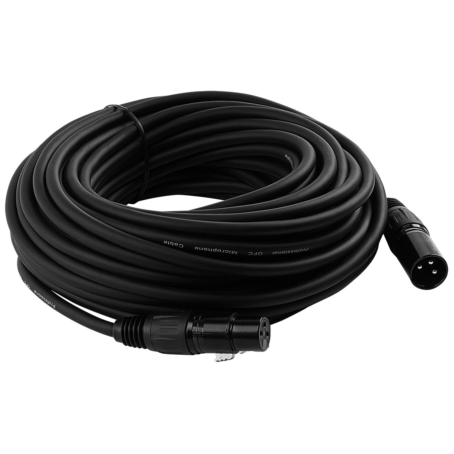 50' 3 Pin XLR Male to XLR Female Microphone Cable (ZMV-24XMXF-50BP)
