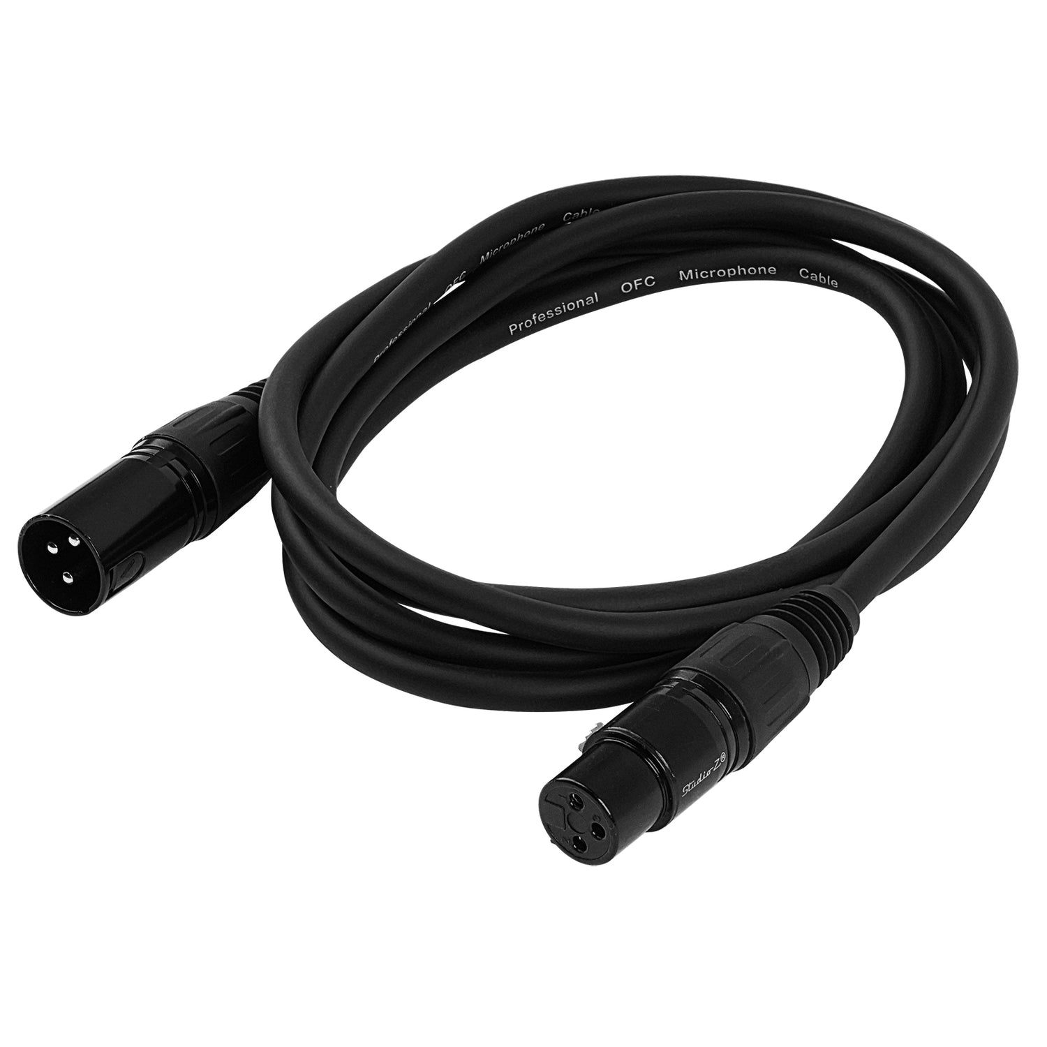6' 3 Pin XLR Male to XLR Female Microphone Cable (ZMV-24XMXF-6BP)