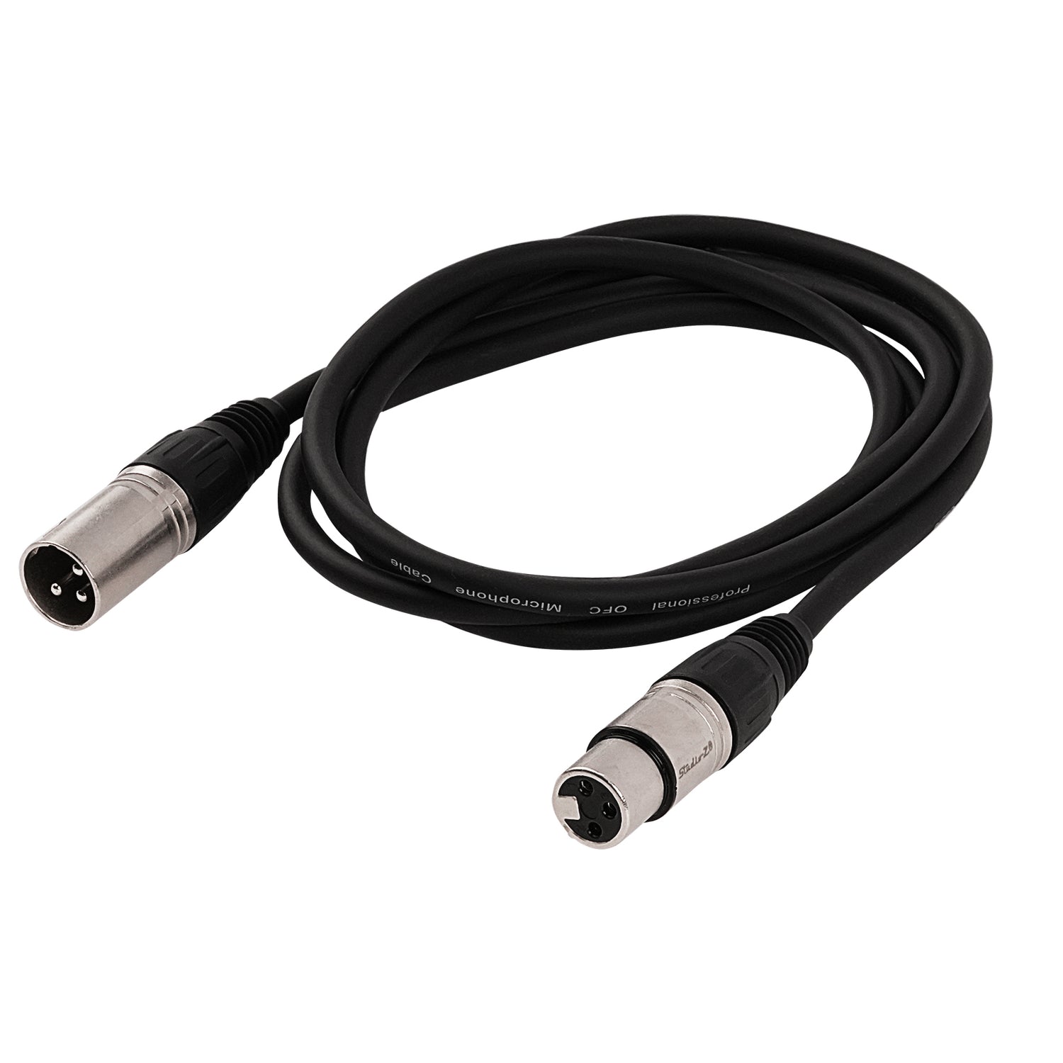 6' 3 Pin XLR Male to XLR Female Microphone Cable (ZMV-24XMXF-6NP)