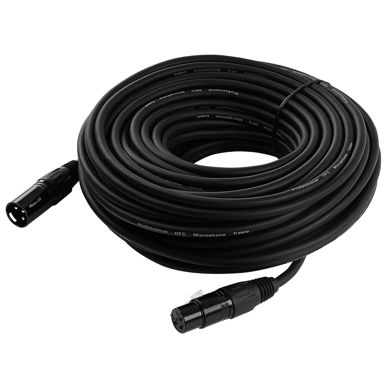75' 3 Pin XLR Male to XLR Female Microphone Cable (ZMV-24XMXF-75BP)