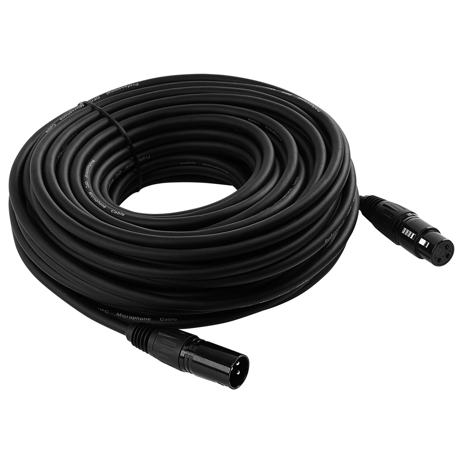 75' 3 Pin XLR Male to XLR Female Microphone Cable (ZMV-24XMXF-75BP)