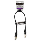 1.5' 3 Pin XLR Female to XLR Female Cable (ZP-XLRFXLRF-1.5)
