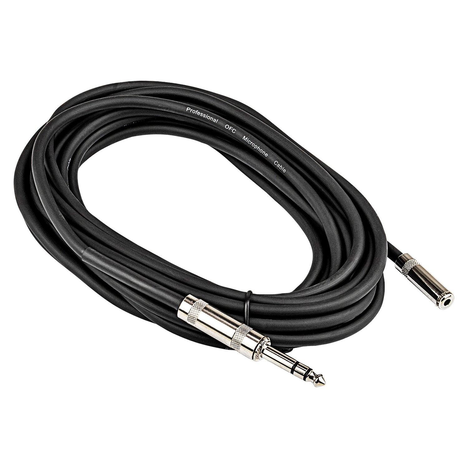 20' 1/4” Plug to Female 3.5mm Stereo Cable (ZPC-14MS35FS-20)