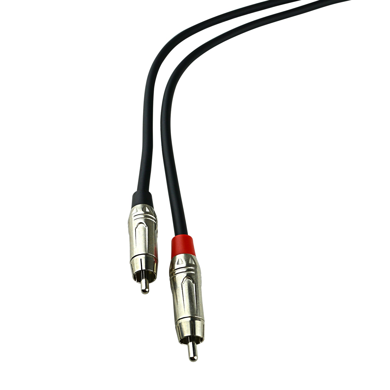 6' Dual RCA Male to 1/4” Male Pro Audio Cable (ZPC-20RCA14M-6)