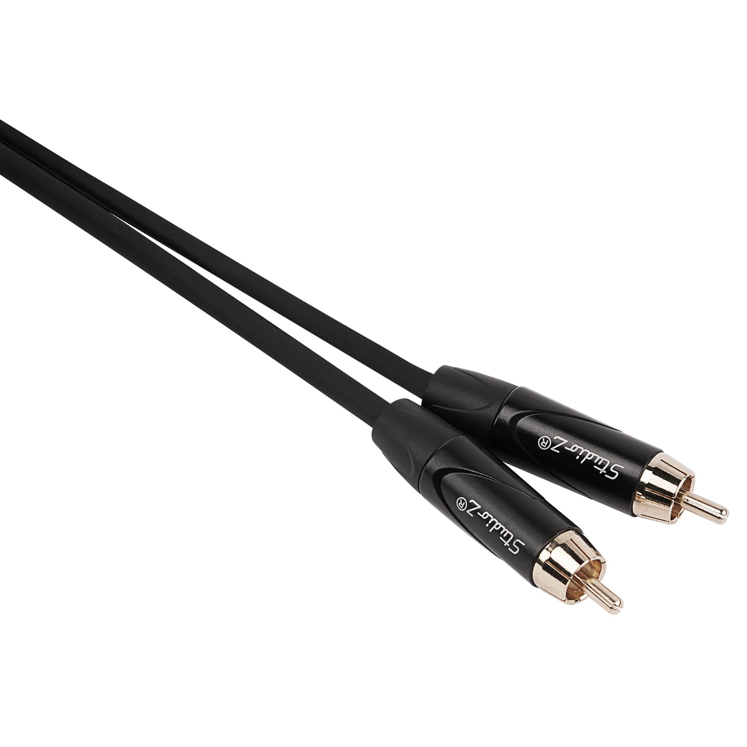 6' Dual RCA Male Plug to Dual 1⁄4” Male Plug (ZPC-24RCAD14-6)