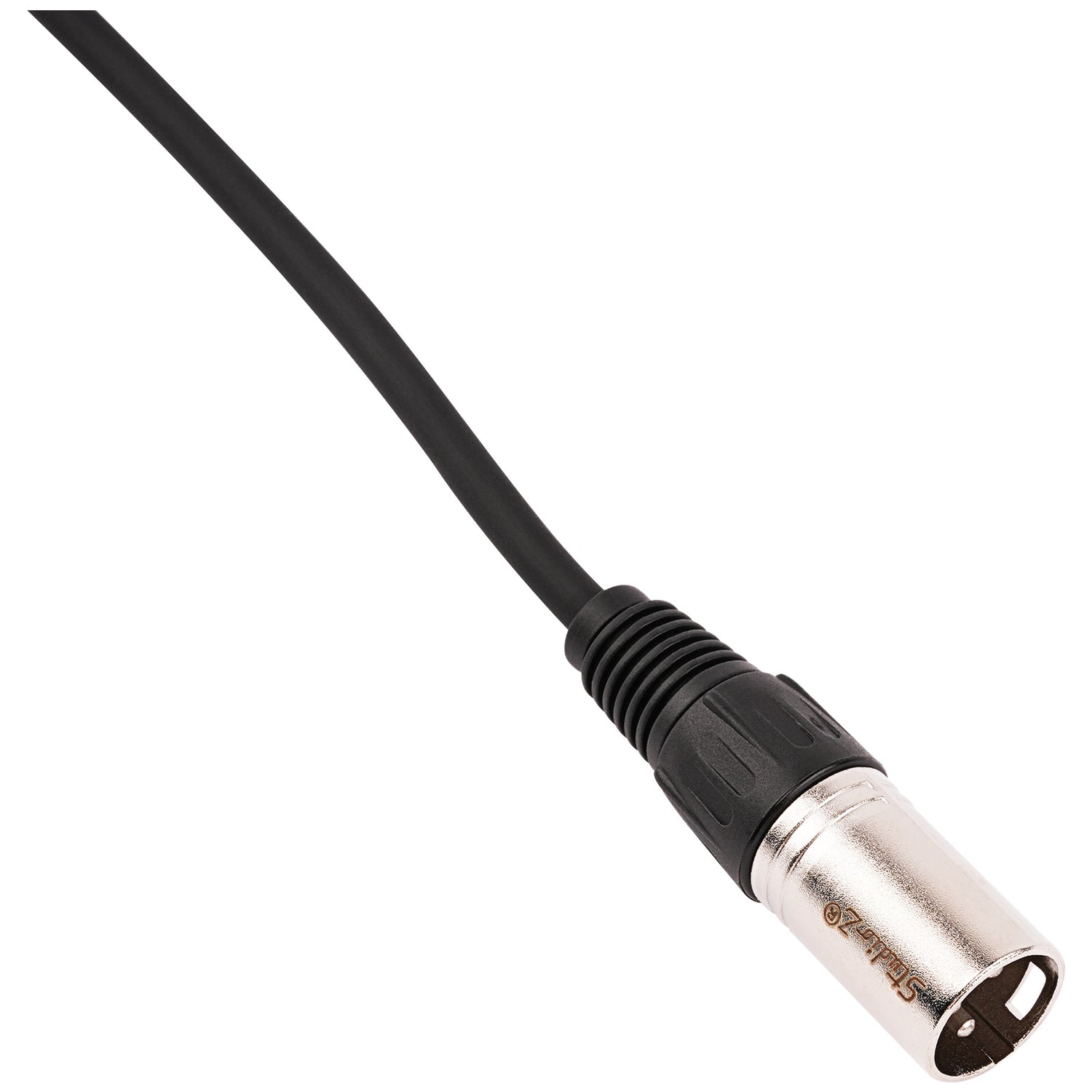 6' 3 Pin XLR Male to 1/4” TRS Stereo Male Plug Microphone Cable (ZPC-24XM14S-6)