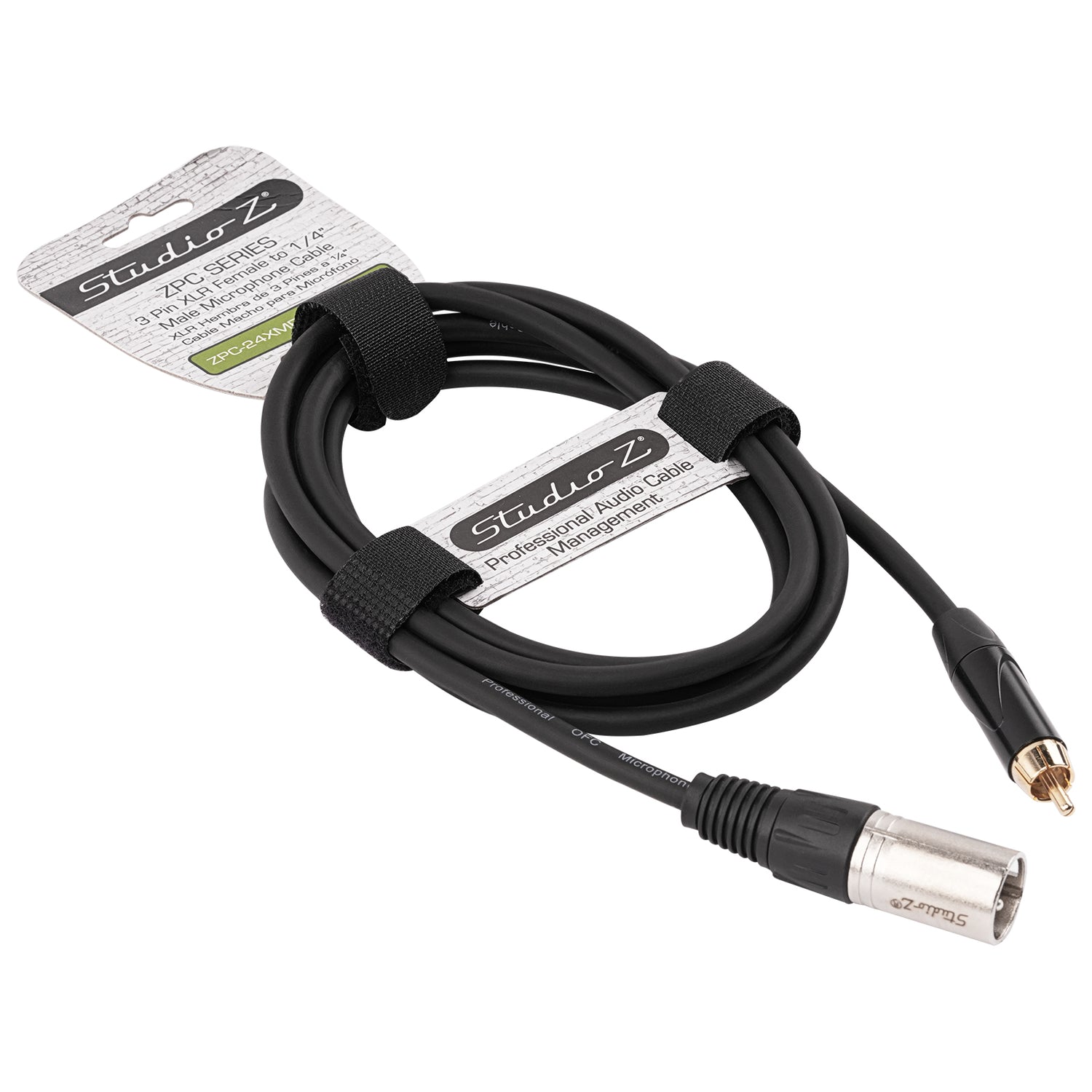 6' 3 Pin XLR Female to RCA Male Plug, Microphone Cable (ZPC-24XMRCA-6)