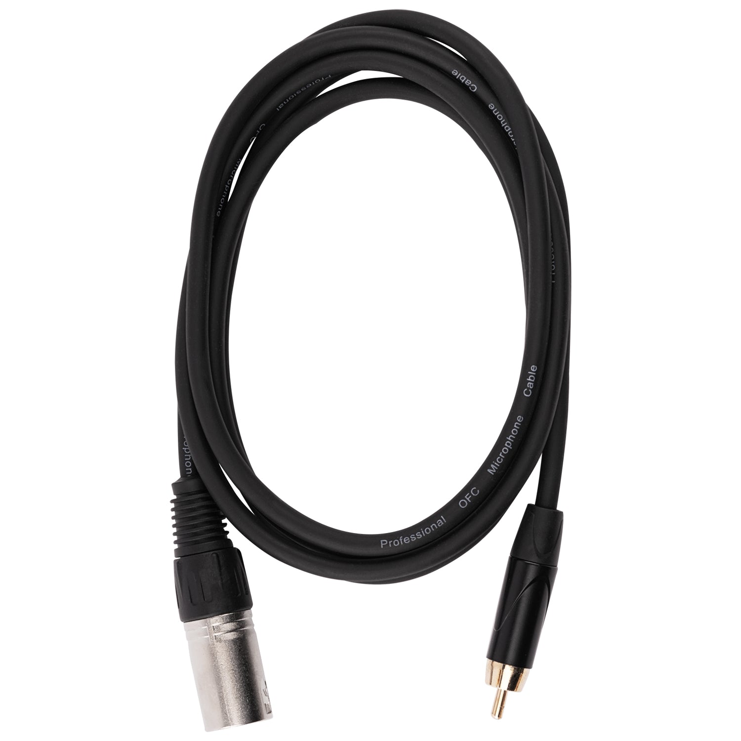 6' 3 Pin XLR Female to RCA Male Plug, Microphone Cable (ZPC-24XMRCA-6)