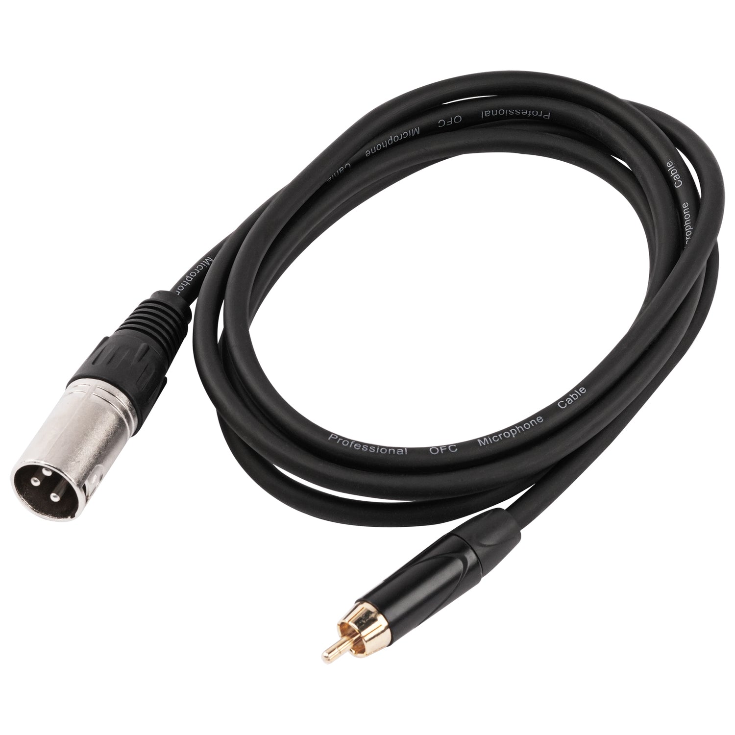 6' 3 Pin XLR Female to RCA Male Plug, Microphone Cable (ZPC-24XMRCA-6)