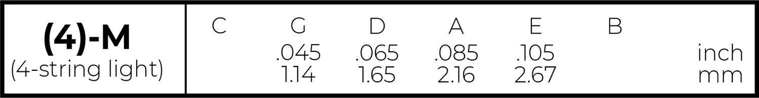 Electric Bass String Set, 4-String (A606(4)-M)