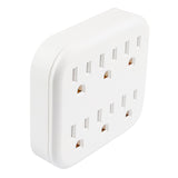 6 Outlet Grounded Wall Socket (14-516)