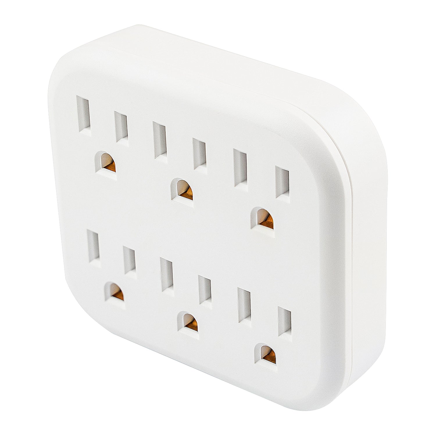 6 Outlet Grounded Wall Socket (14-516)