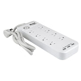 8 Outlets AC Power Strip with Triple USB Ports (17-81803U)