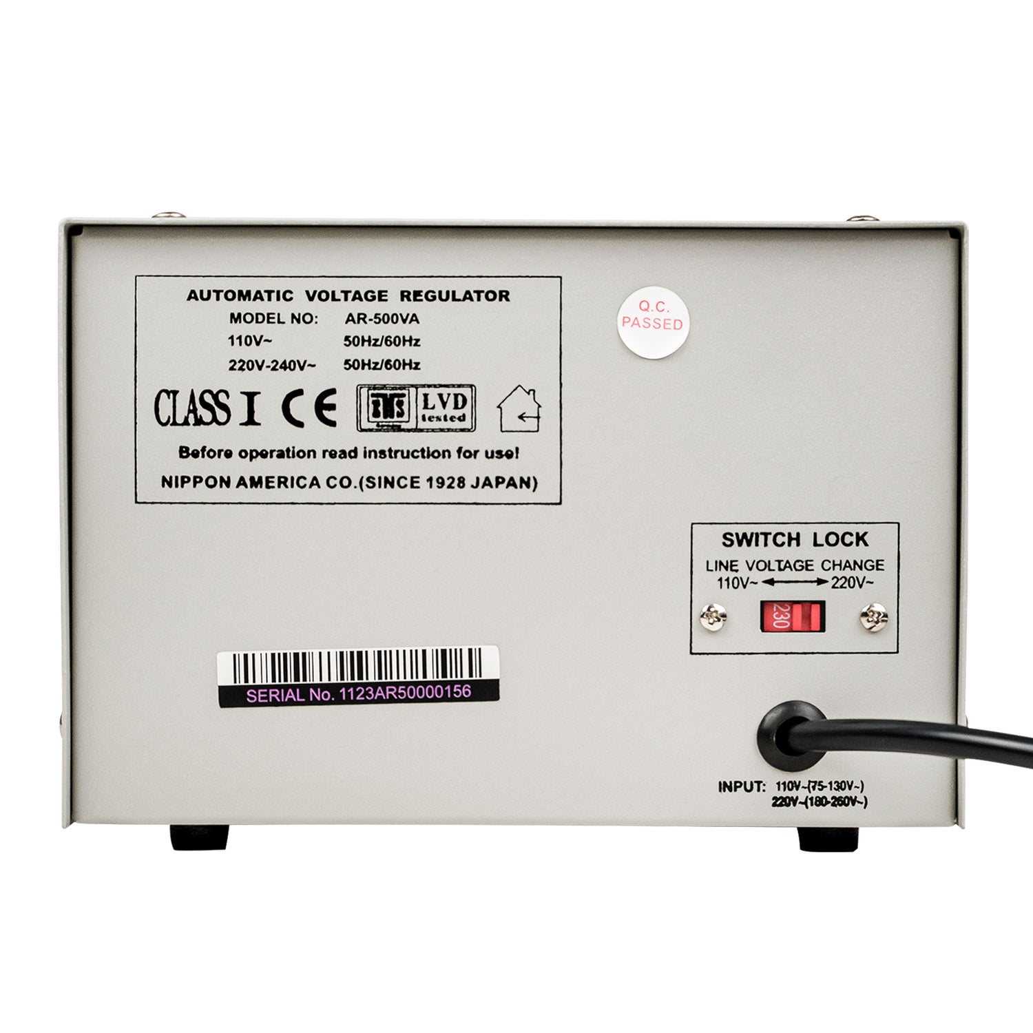 500 Watts Voltage Regulator (AR-500)