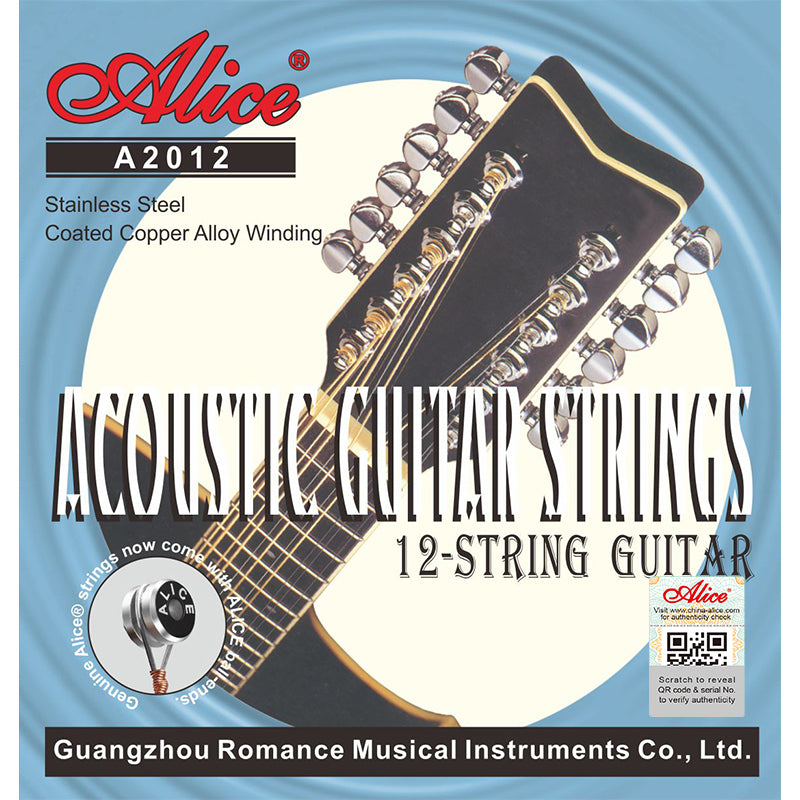 12-String Acoustic Folk Guitar Strings (A2012)