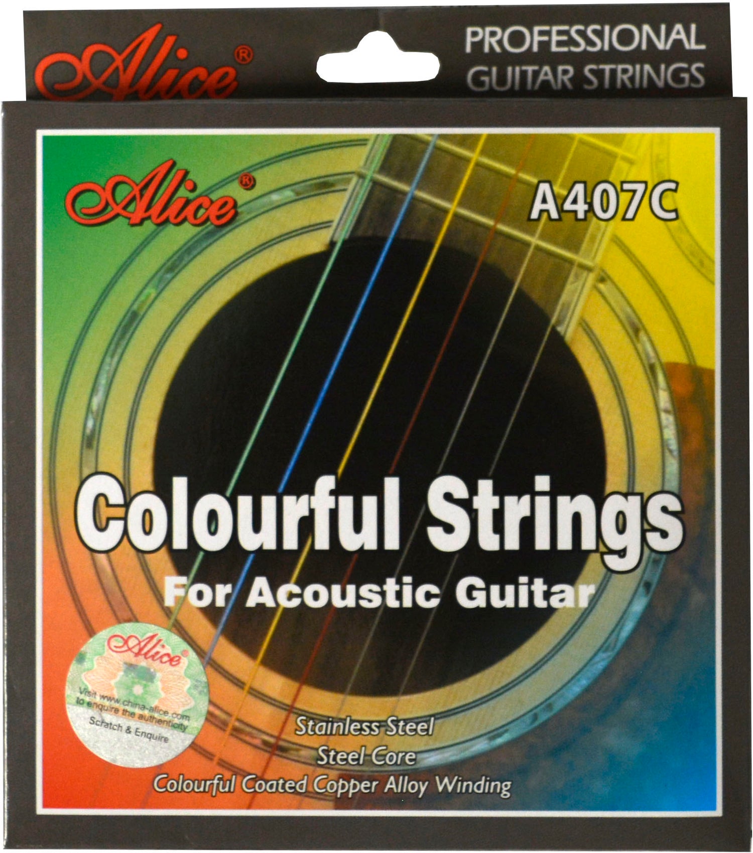 Acoustic Guitar String Set, Super Light (A407C-SL)