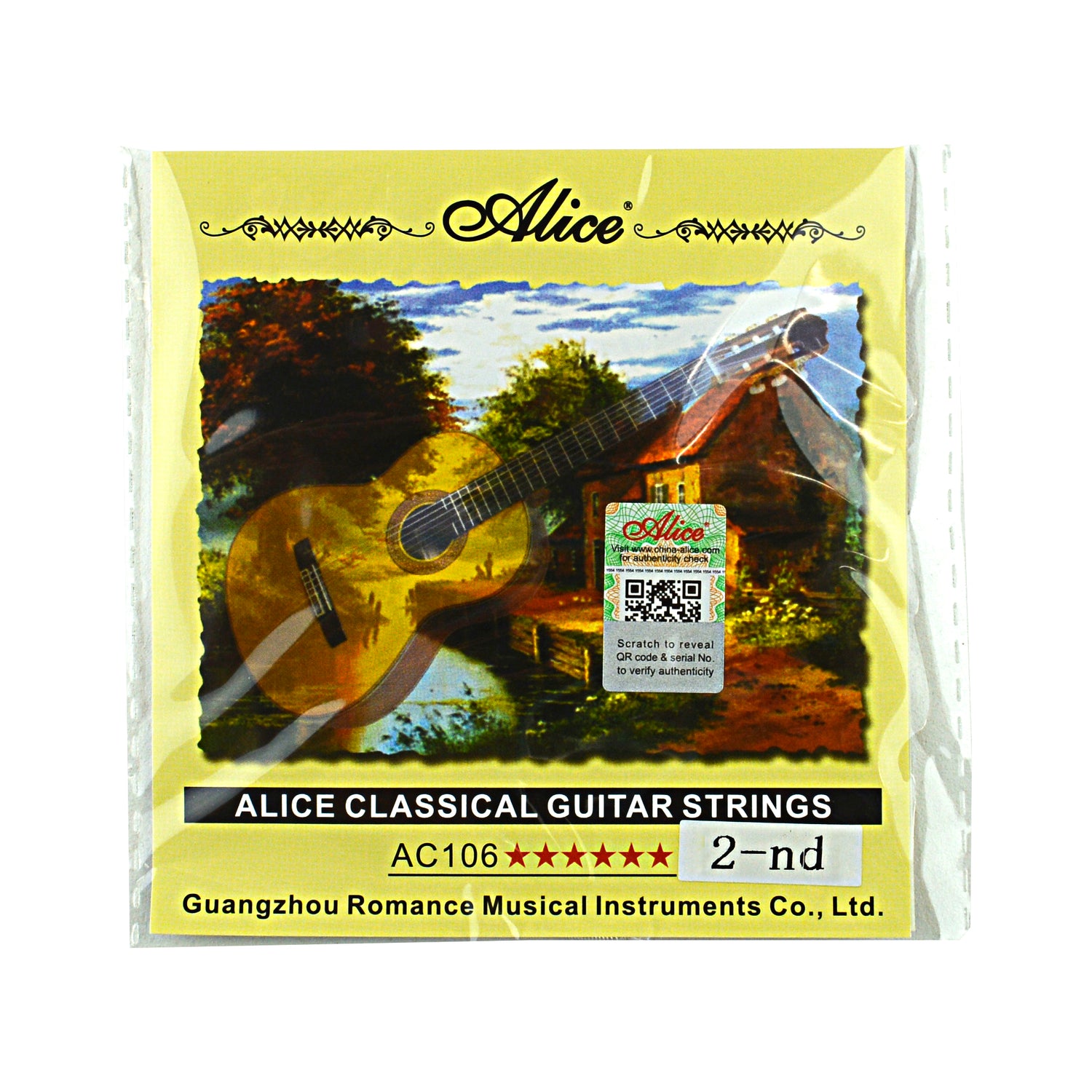 Classical Guitar String, B-2nd (AC106-H-2)