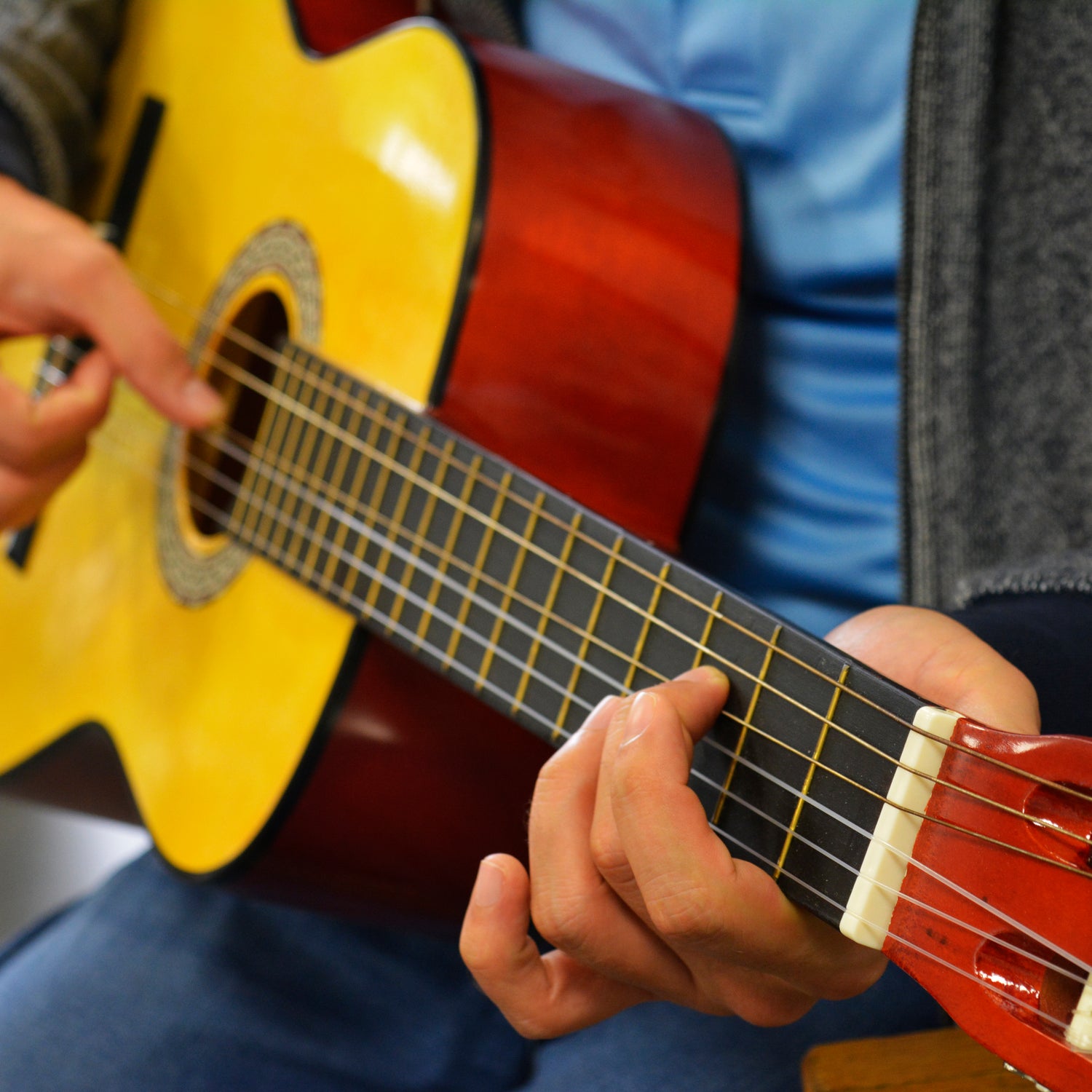 39” Acoustic Guitar, Bright Wood (ACG-3910WH)