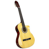 39” Electro Acoustic Cutaway Guitar, Bright Wood (ACG-3910CEQ-WH)