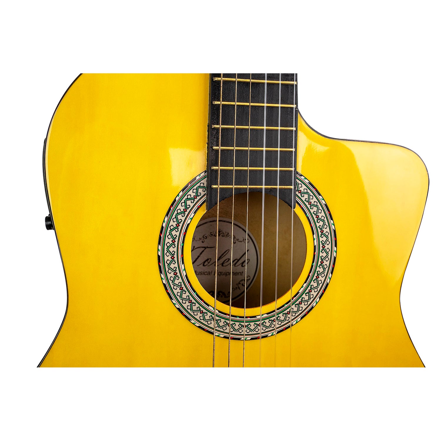 39” Electro Acoustic Cutaway Guitar,Yellow (ACG-3910CEQ-YH)