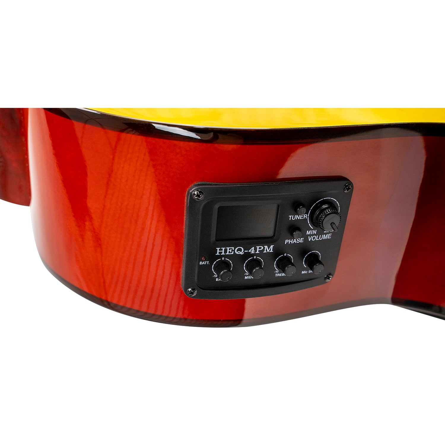 39” Electro Acoustic Cutaway Guitar,Yellow (ACG-3910CEQ-YH)