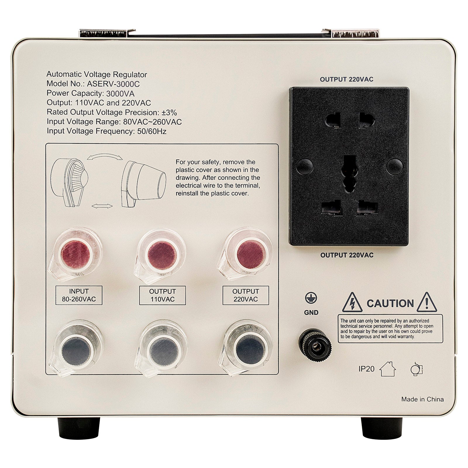 3KVA Automatic Voltage Regulator (ASERV-3000C) – NipponAmerica
