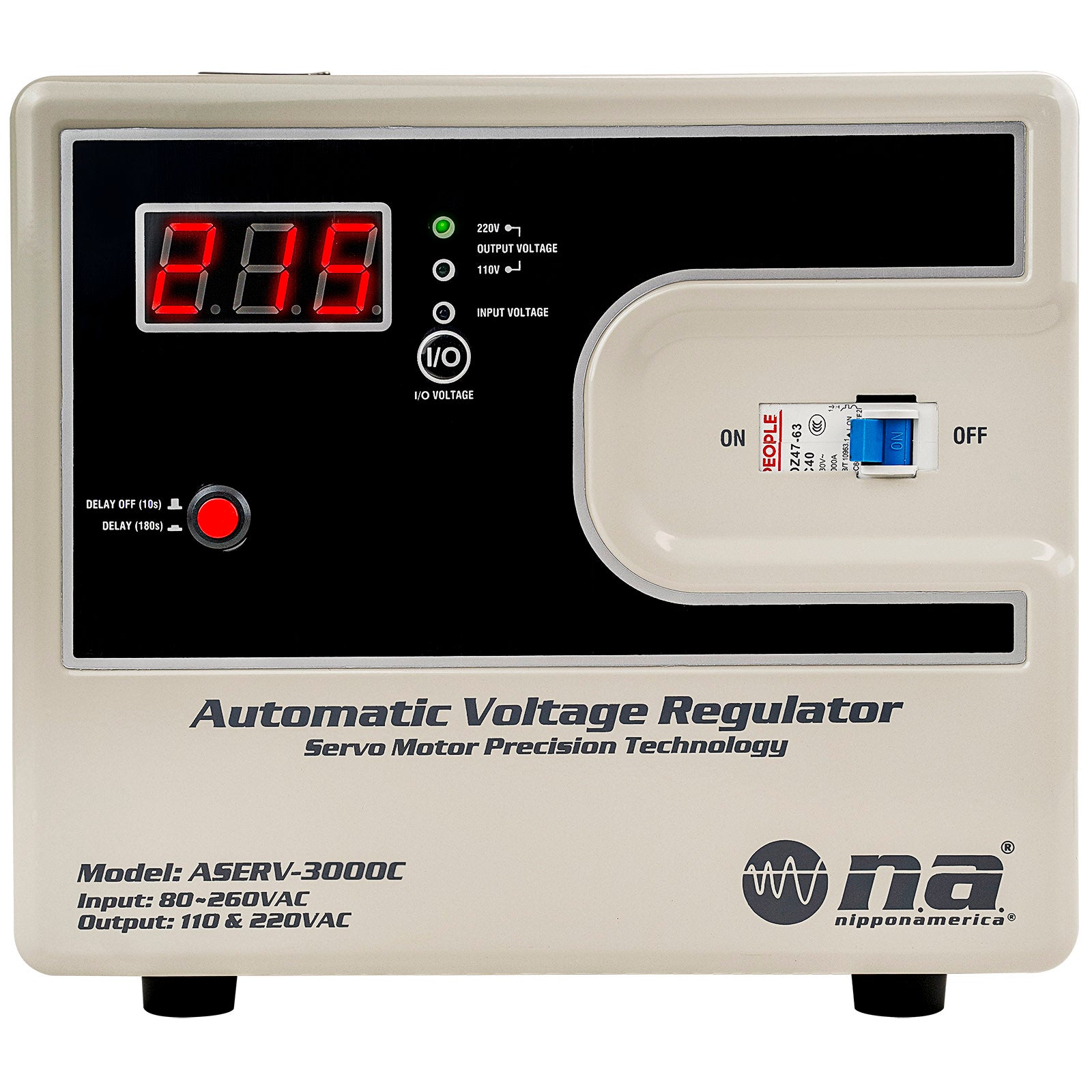 3KVA Automatic Voltage Regulator (ASERV-3000C) – NipponAmerica