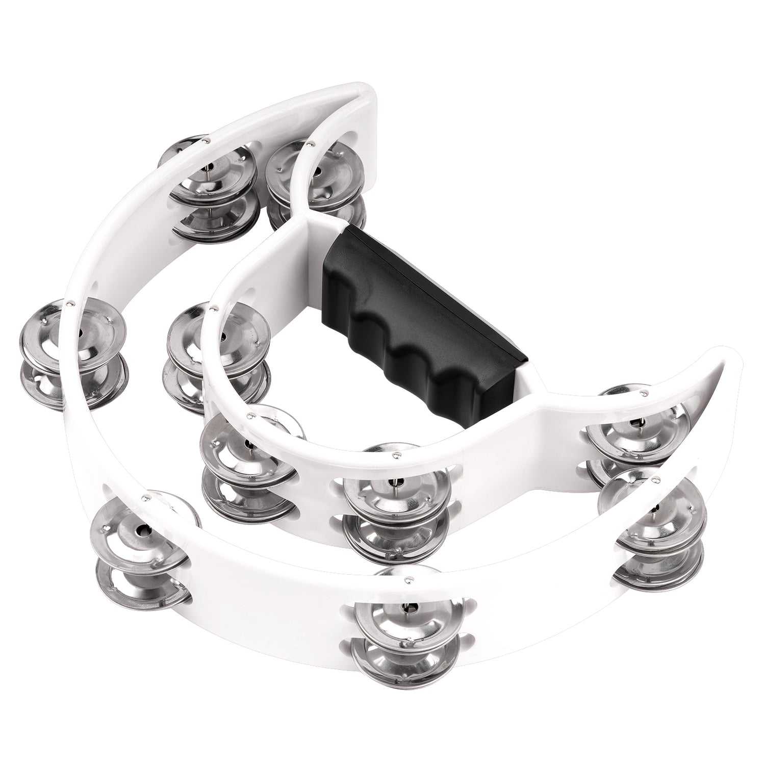 Dual Tambourine, White (ATM-818 WHT)