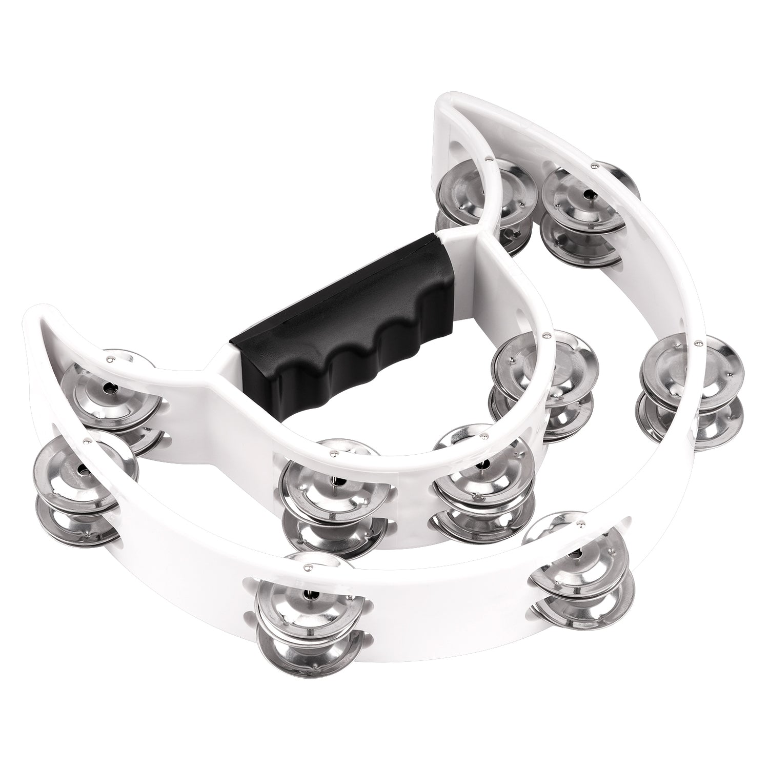 Dual Tambourine, White (ATM-818 WHT)