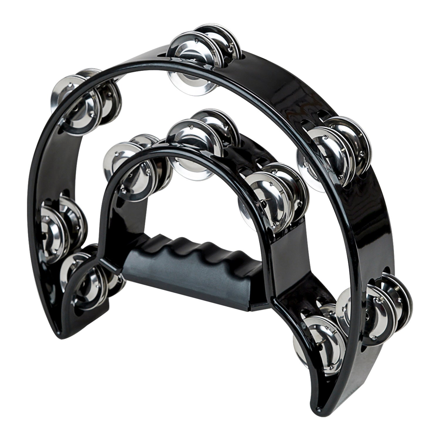 Dual Tambourine, Black (ATM-818 BLK)