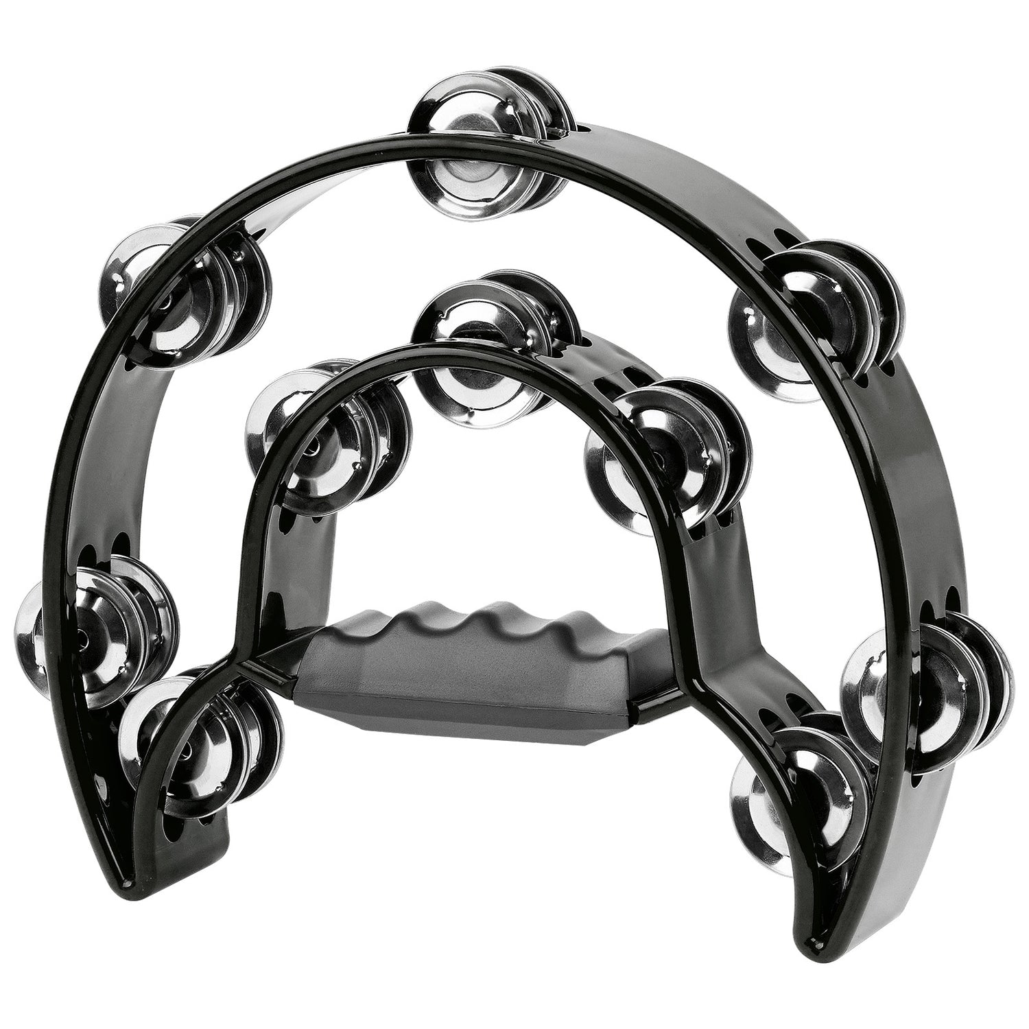 Dual Tambourine, Black (ATM-818 BLK)