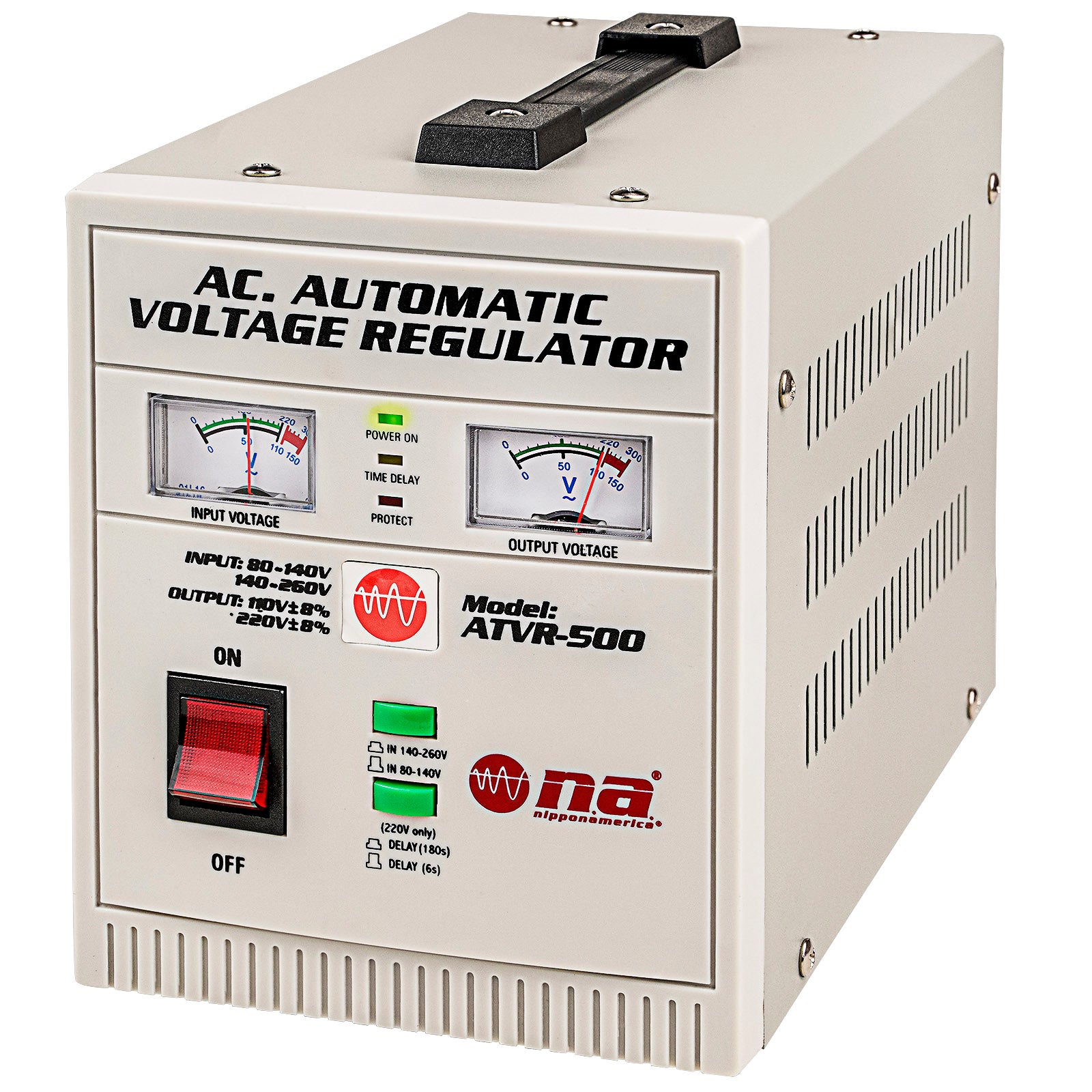 500VA Automatic Voltage Regulator (ATVR-500) – NipponAmerica