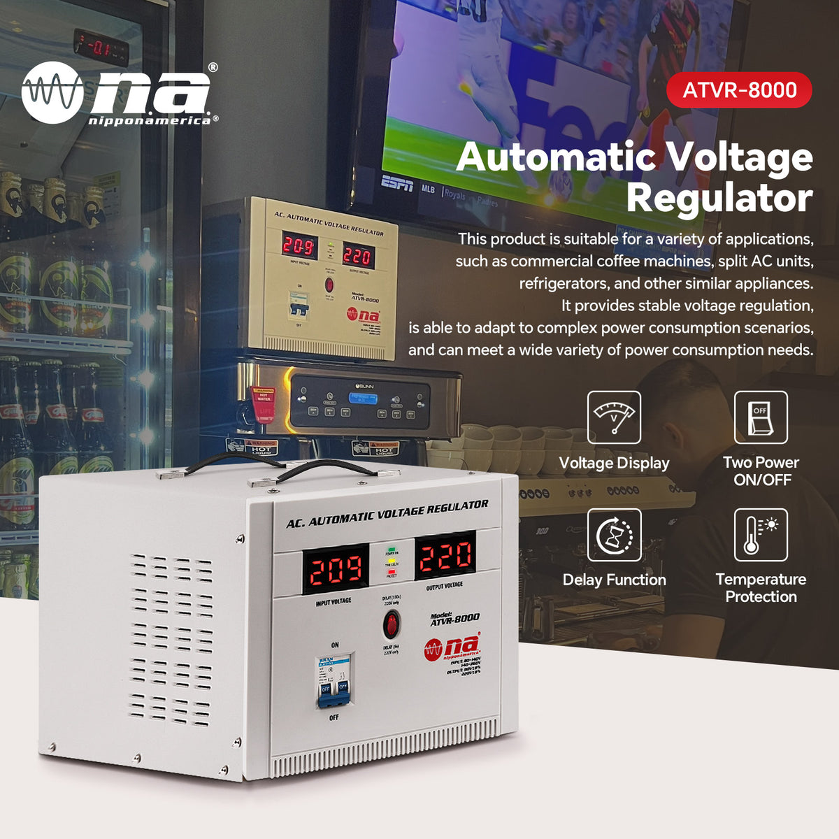 8000VA Automatic Voltage Regulator (ATVR-8000)