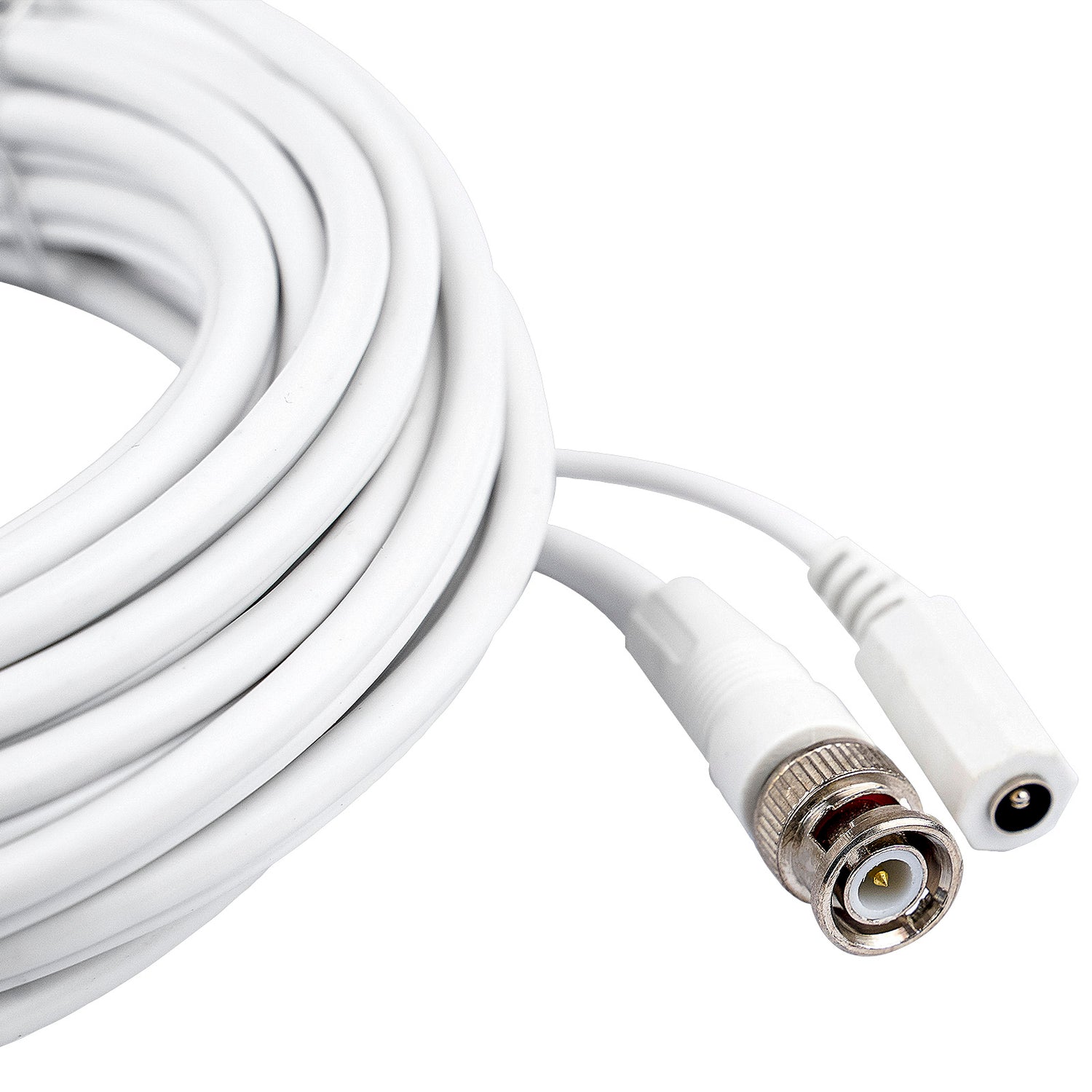 100FT BNC Closed Circuit Television Extension Cable, White (CCSL-100 WHT)