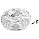 150FT BNC Closed Circuit Television Extension Cable, White (CCSL-150 WHT)