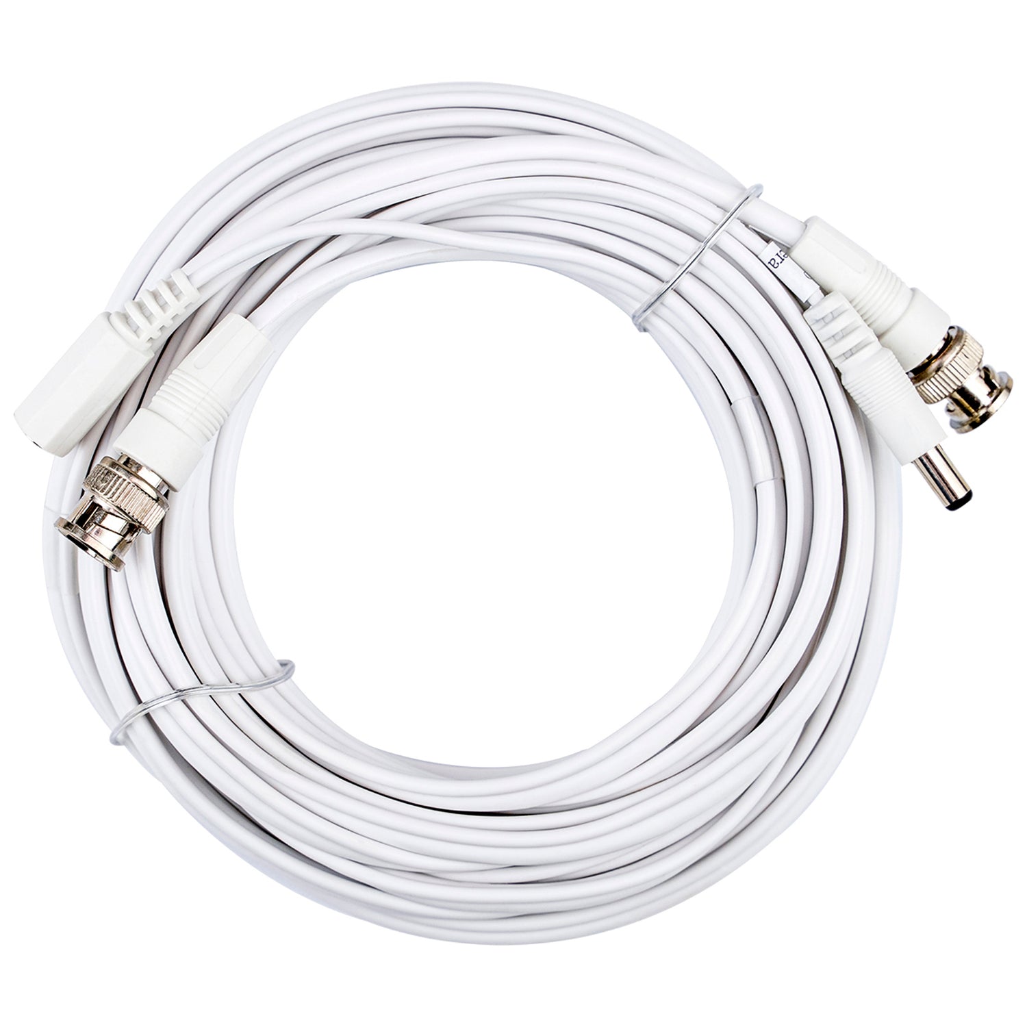 25FT BNC Closed Circuit Television Extension Cable, White (CCSL-25 WHT)