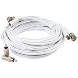 25FT BNC Closed Circuit Television Extension Cable, White (CCSL-25 WHT)
