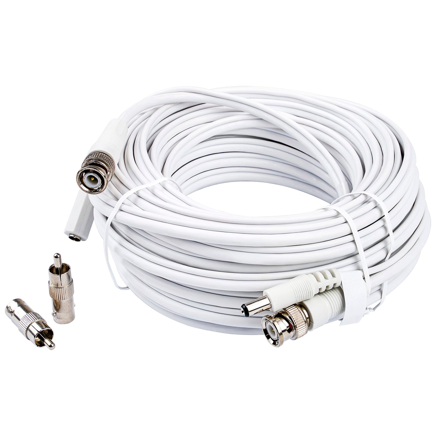 50FT BNC Closed Circuit Television Extension Cable, White (CCSL-50 WHT)