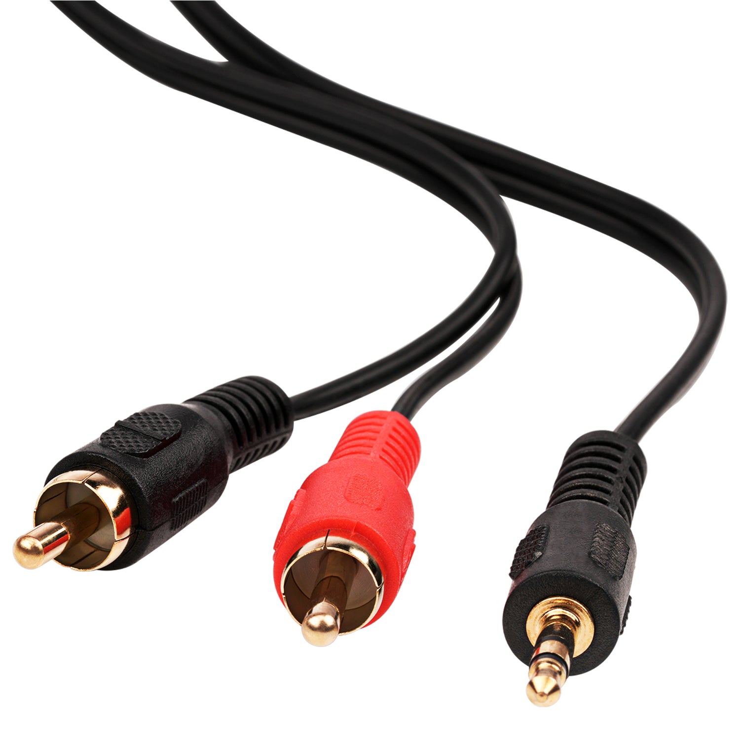 3.5 ST Plug to 2 RCA Plugs (DB-N-211P-12G)
