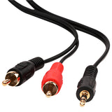 3.5 ST Plug to 2 RCA Plugs (DB-N-211P-12G)