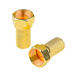 Twist-On Gold Connector for RG-6 (NF-56G)