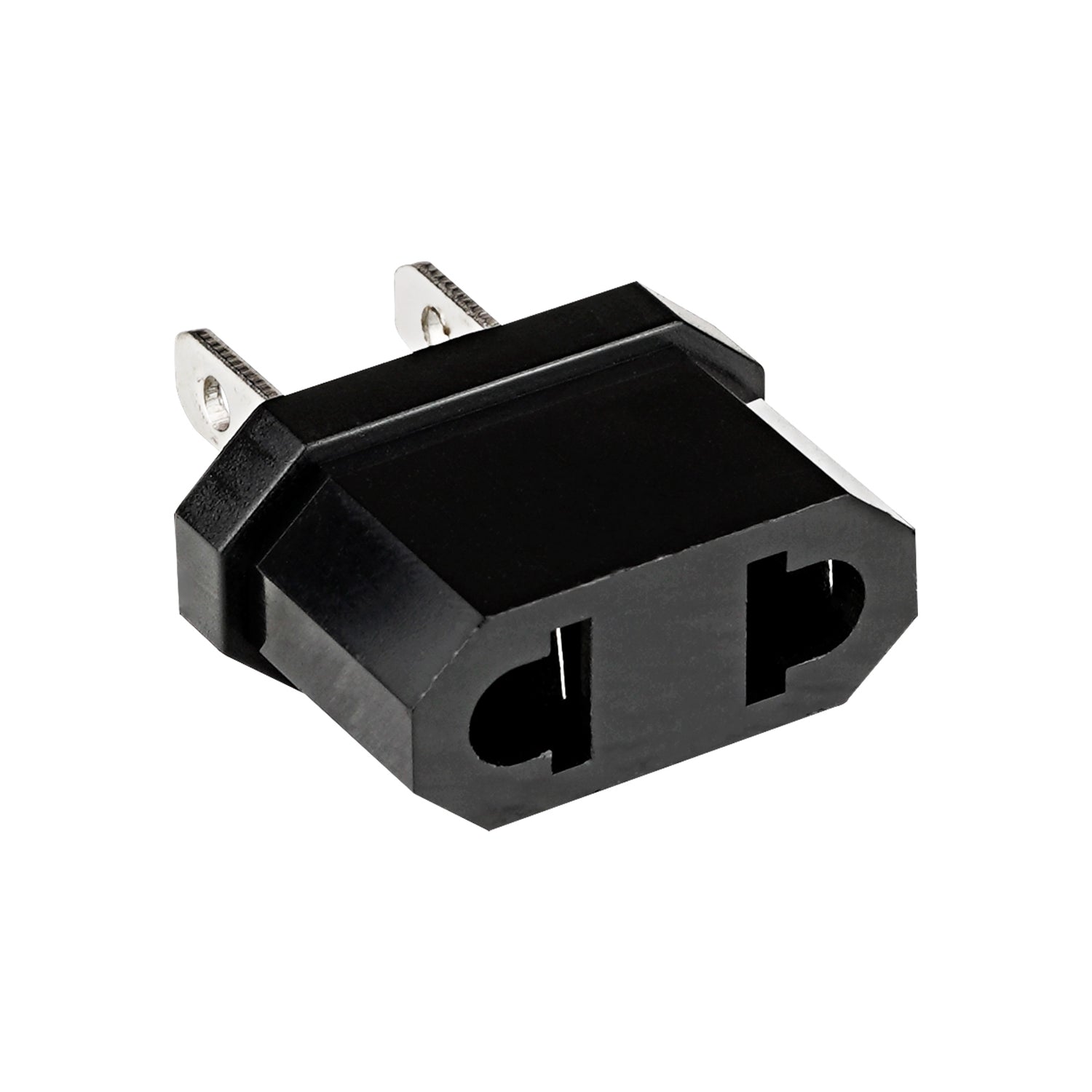 Flat Pin Plug to Round Pin Socket Adapter (DB-P-510)