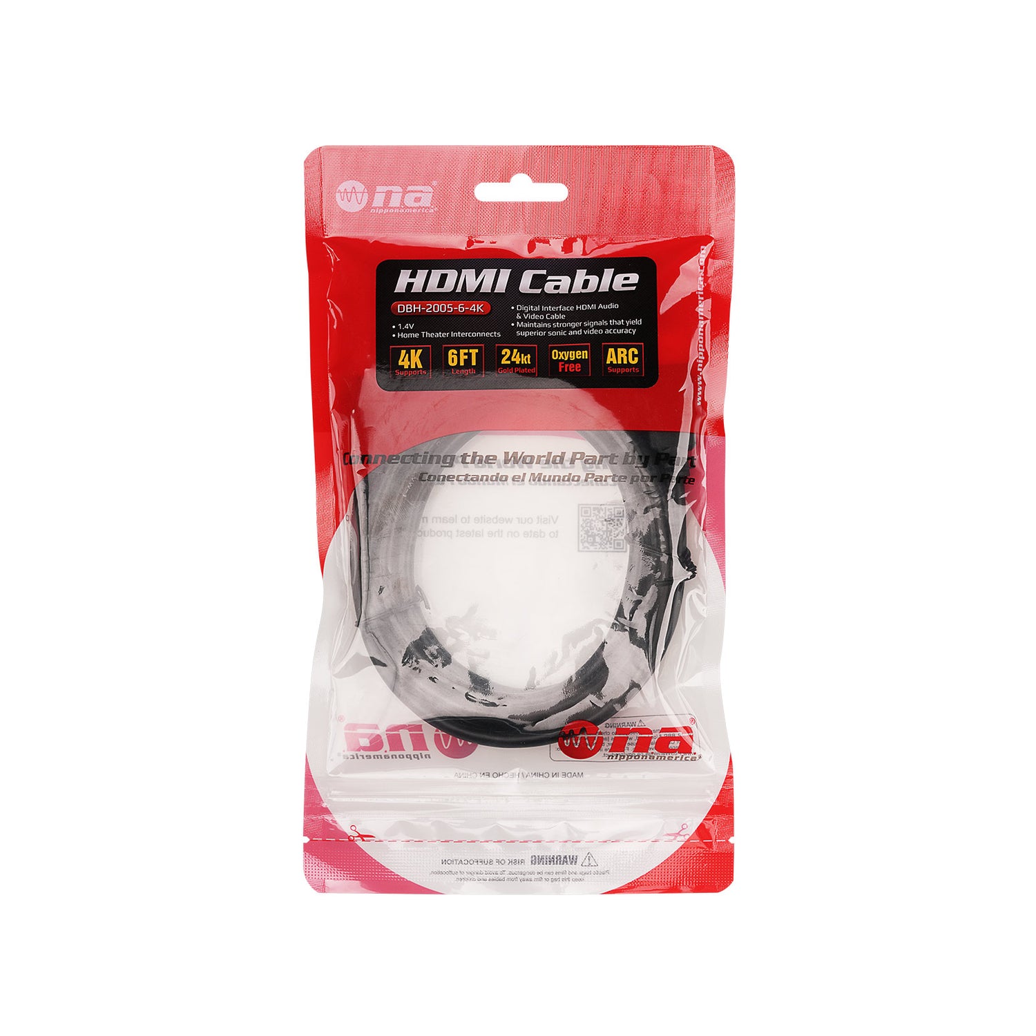 6Ft 4K HDMI Cable (DBH-2005-6-4K)