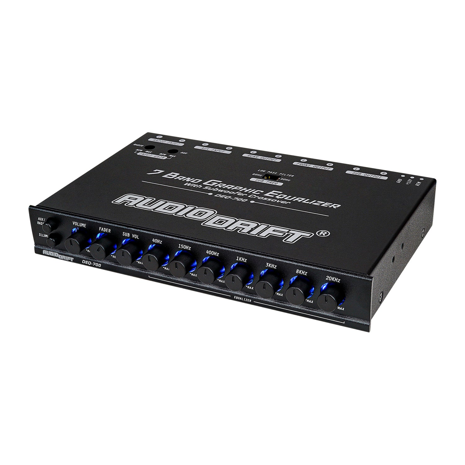 7-Band Graphic Equalizer with Subwoofer Output (DEQ-700)
