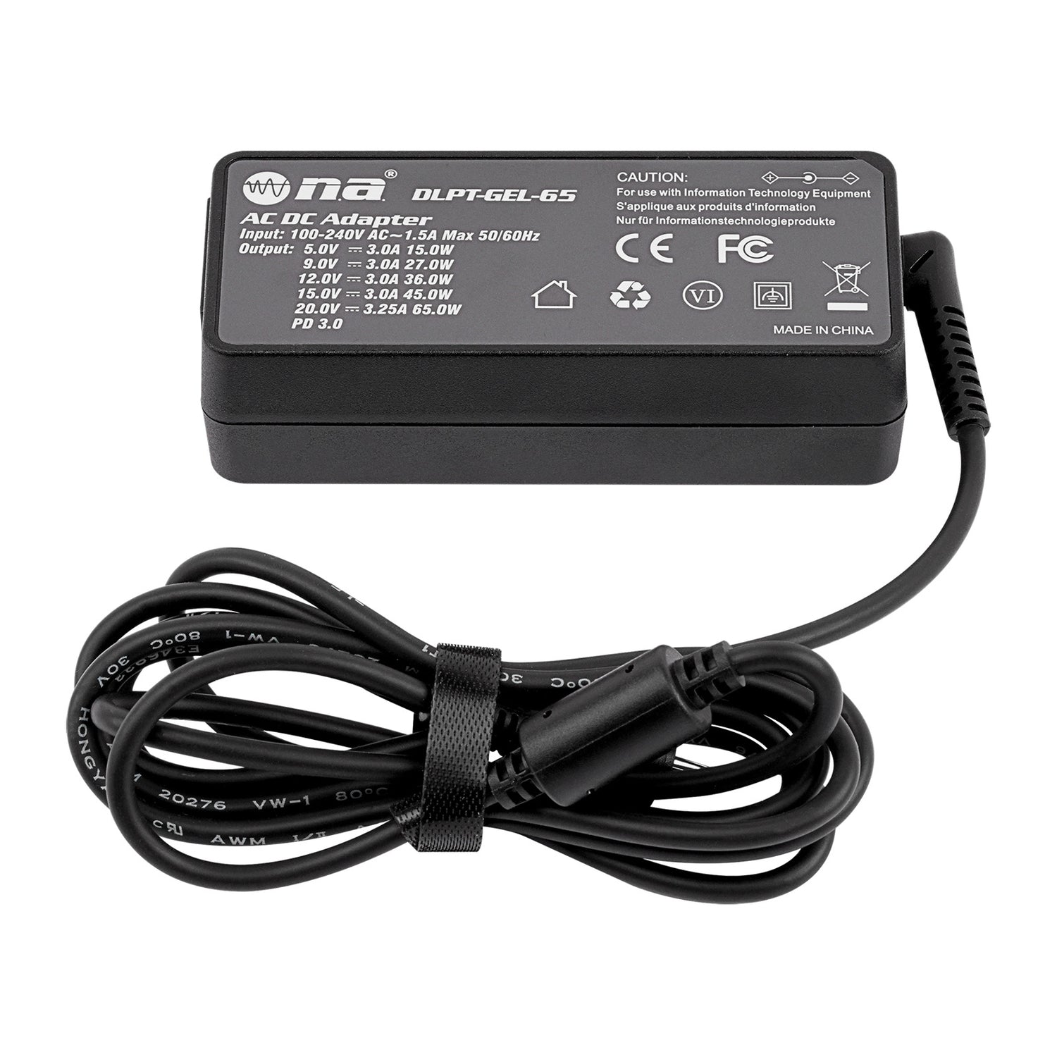 65W Universal USB-C Laptop Charger (DLPT-GEL-65)