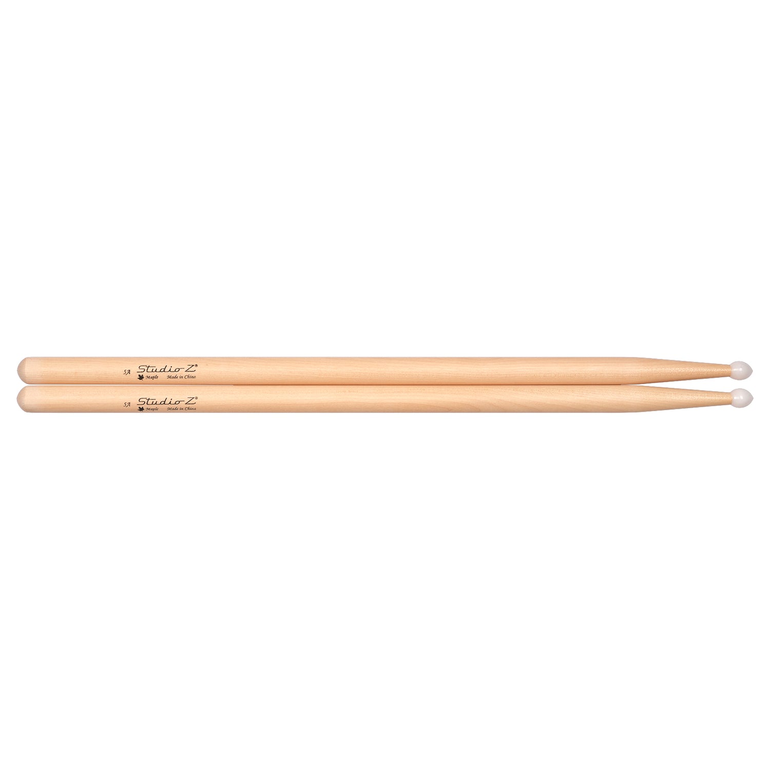 Maple Drumsticks, 5A Nylon Tip (DS-M5A-NL)